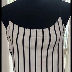 Gaze Black and White Striped Camisole